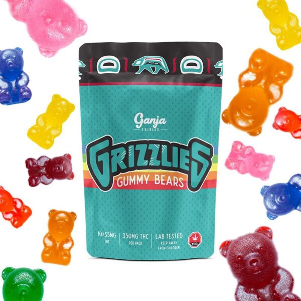 Ganja – Grizzlies Regular Gummy Bears 350mg THC