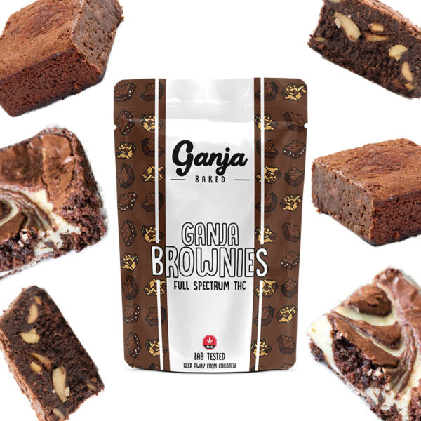 Ganja Marble Brownie – 1 x 600mg THC