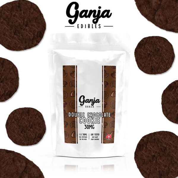 Ganja Double Chocolate Cookie – 1 x 30mg THC