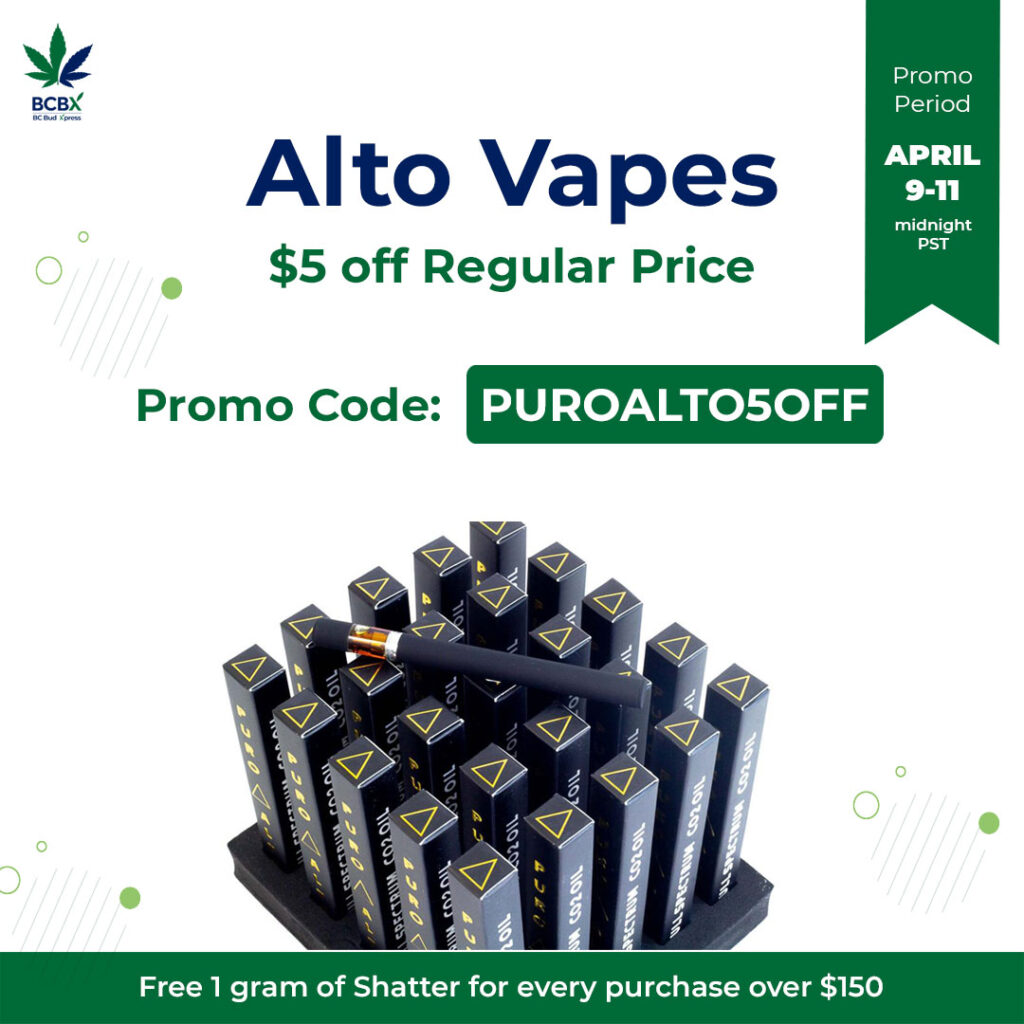 Alto Vapes $5 off Regular Price