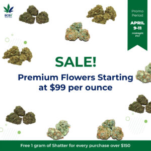 Premium Flowers Starting at $99 per ounce