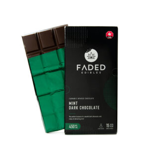 Faded-Edibles-THC-Mint-Dark-Chocolate-Bar
