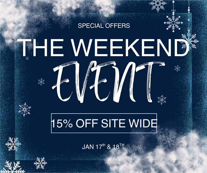 15% OFF WEEKEND EVENT